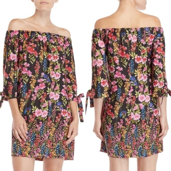 Vince Camuto NWT Floral Off Shoulder Dress - Picture 1 of 11